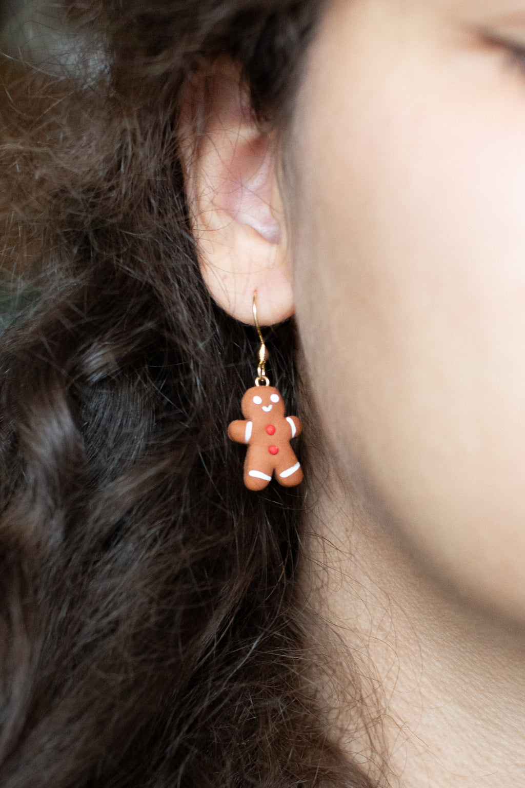 Gingerbread Man Earrings