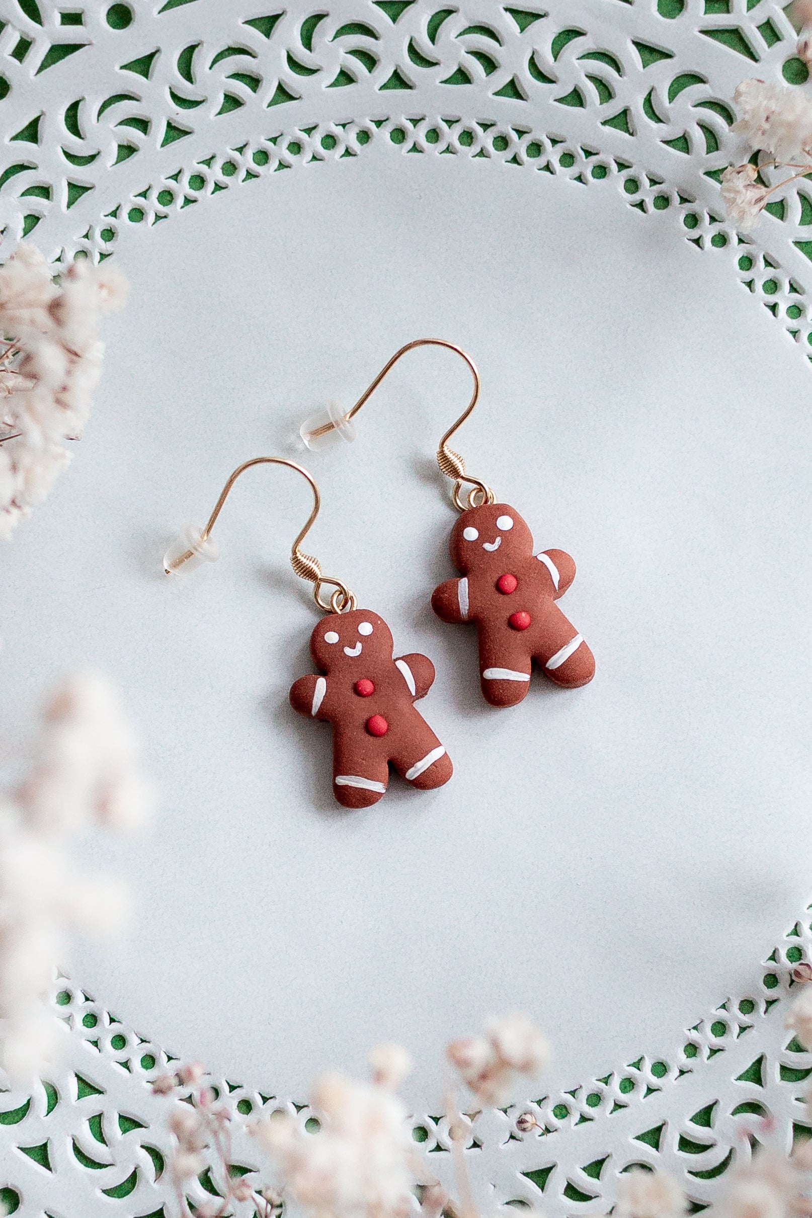 Gingerbread Man Earrings
