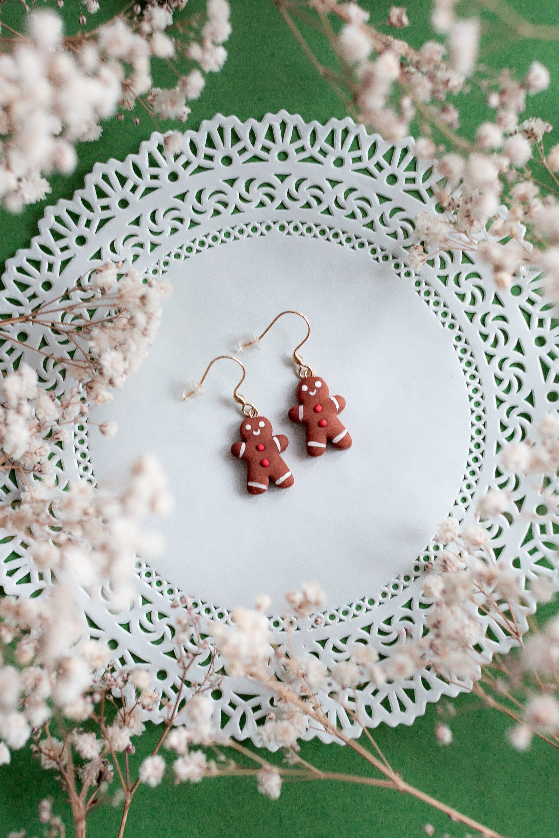 Gingerbread Man Earrings