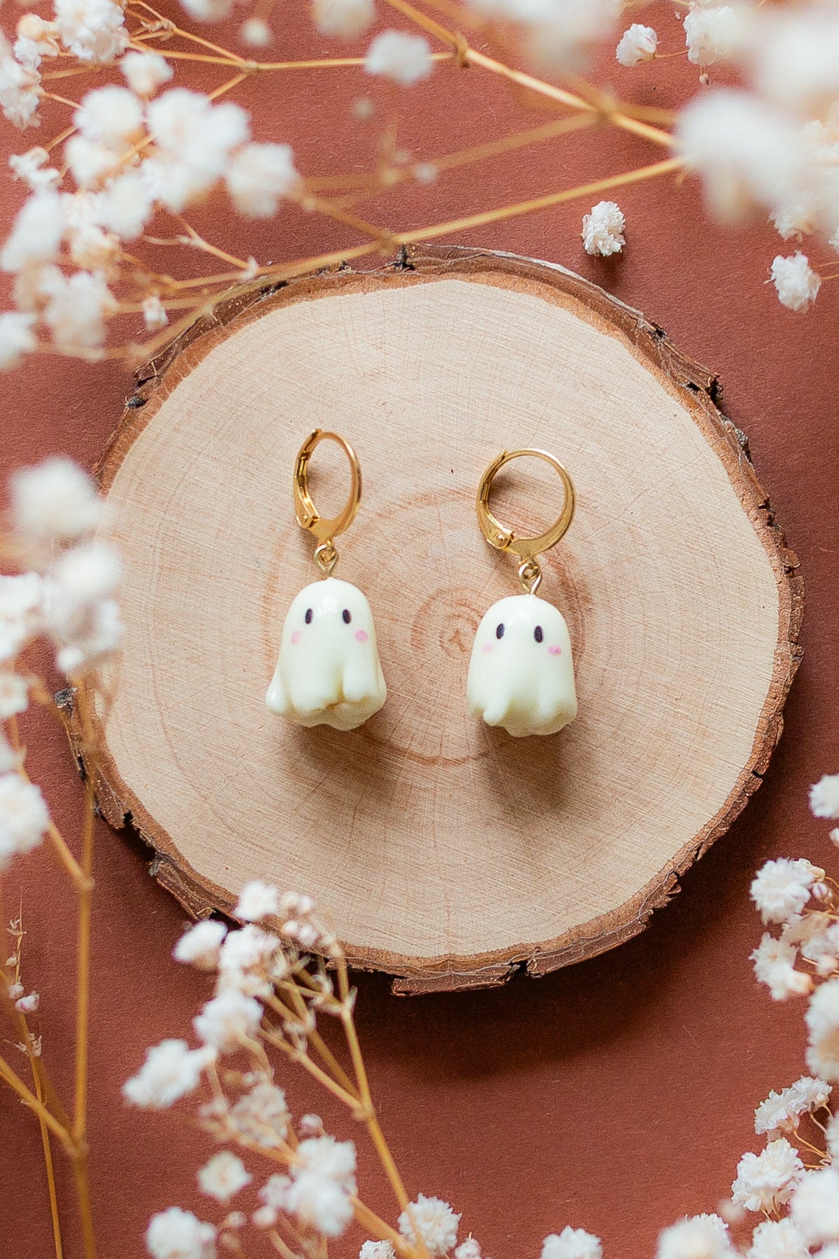 Ghostie Huggie Earrings