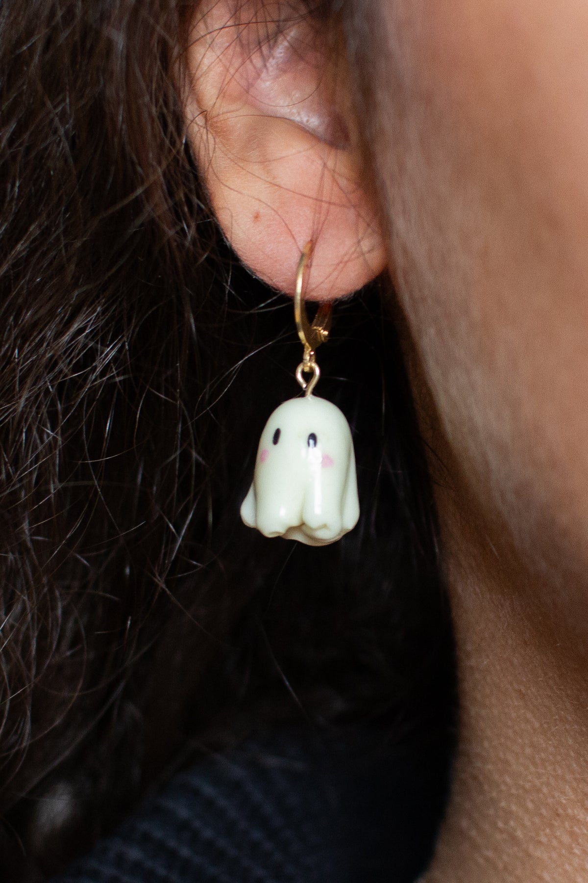 Ghostie Huggie Earrings