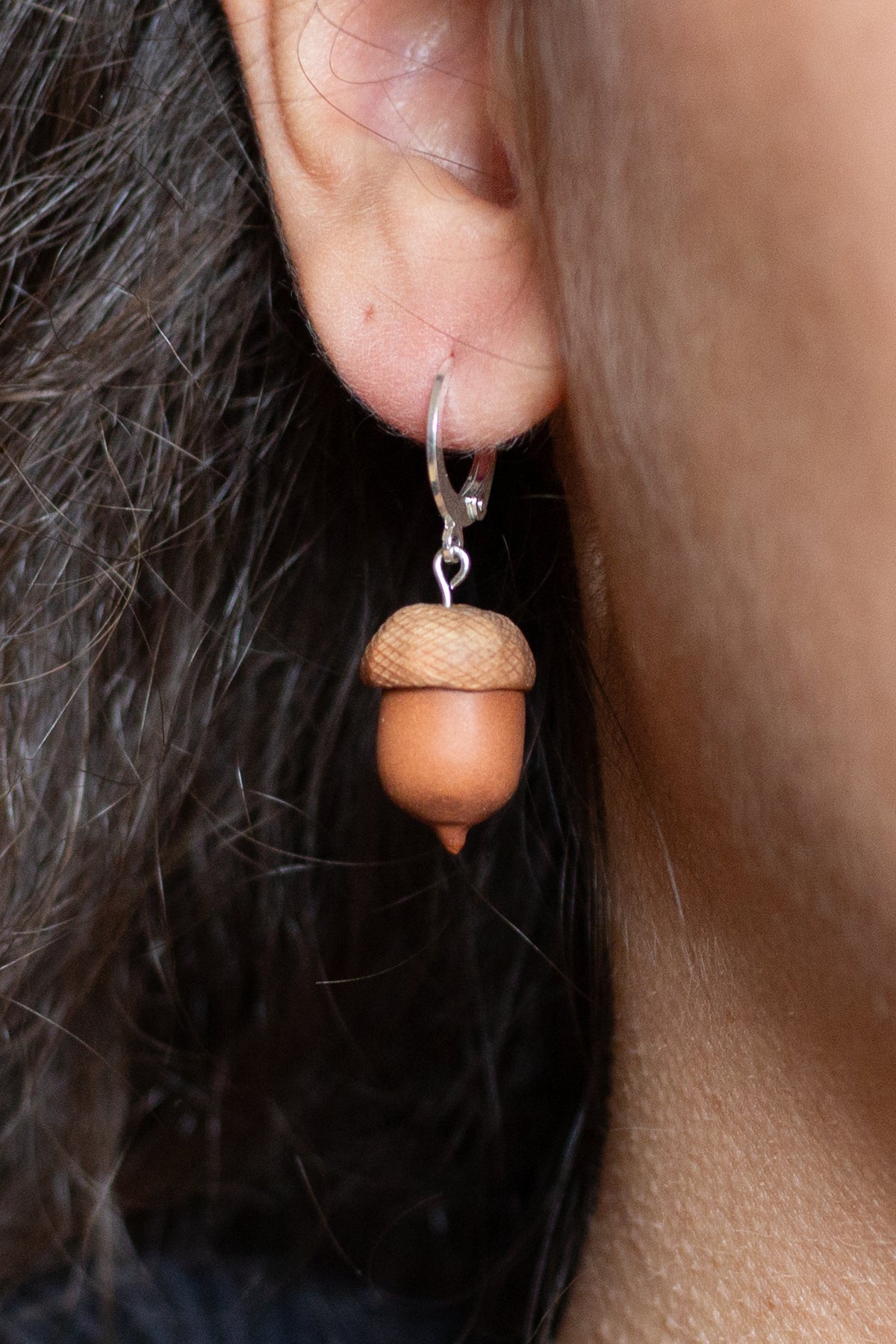 Acorn Huggie Earrings