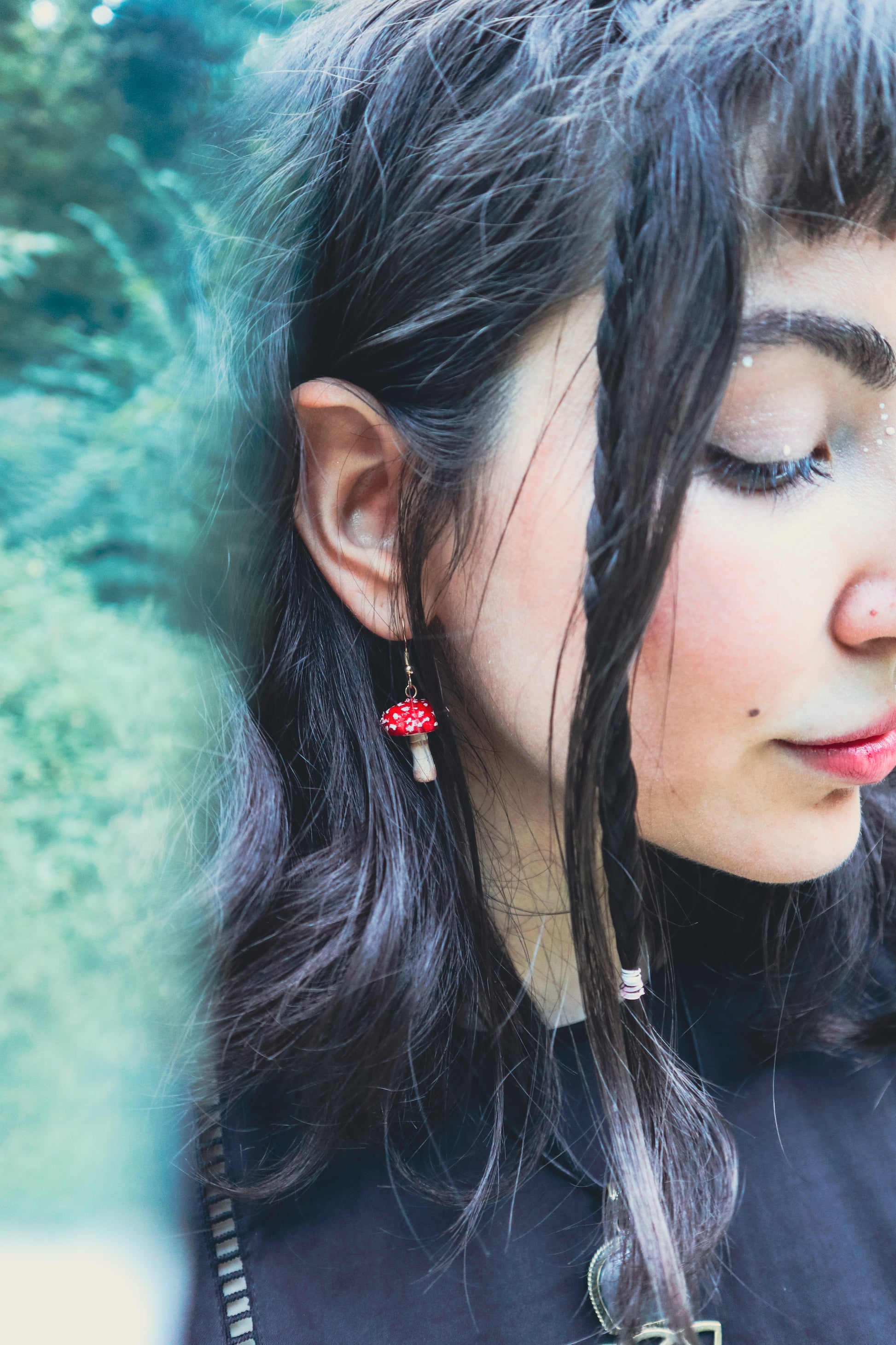 Trippy Mushroom Earrings (Amanita Muscaria)