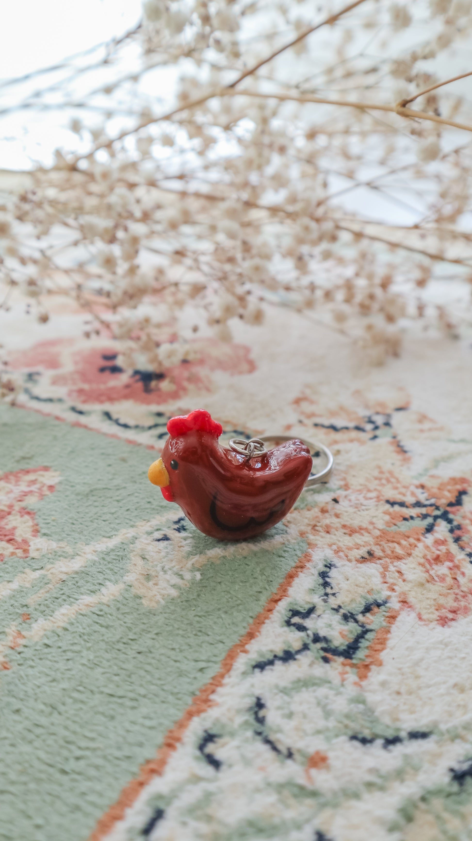 Cute Chicken Keychain 🐓
