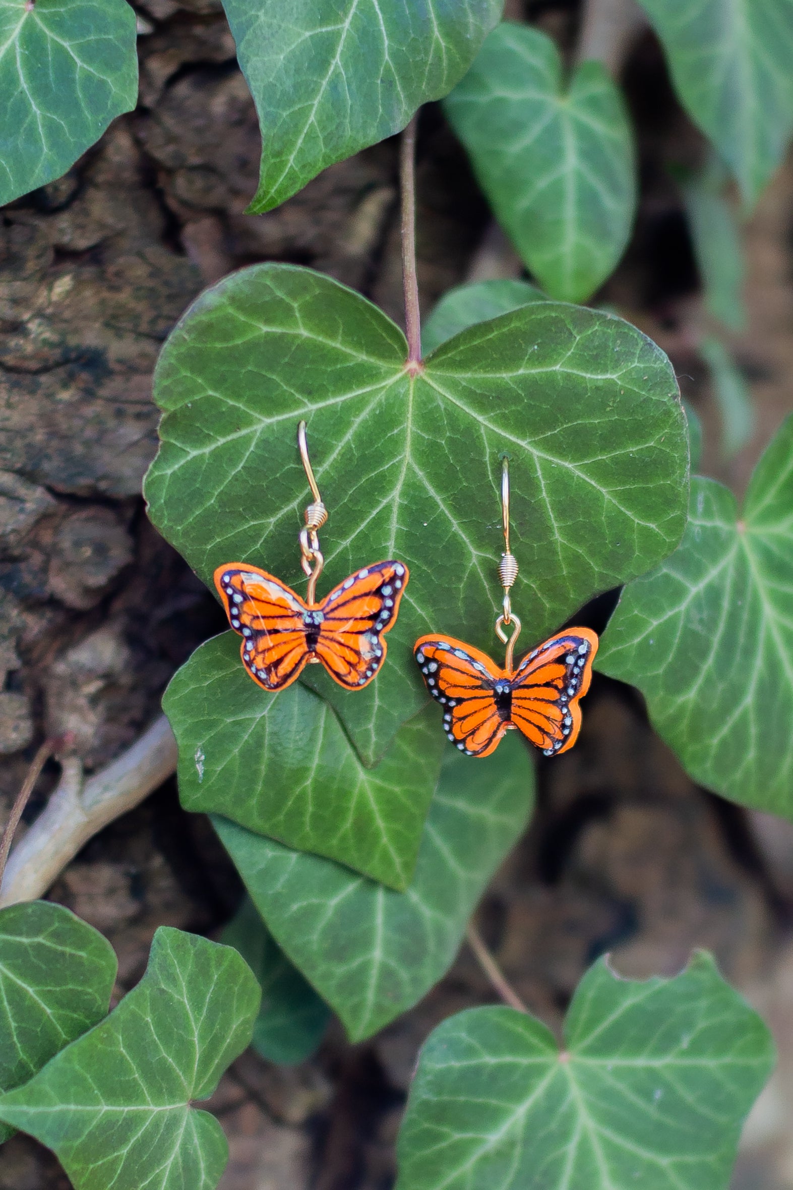 Monarchfalter Ohrringe