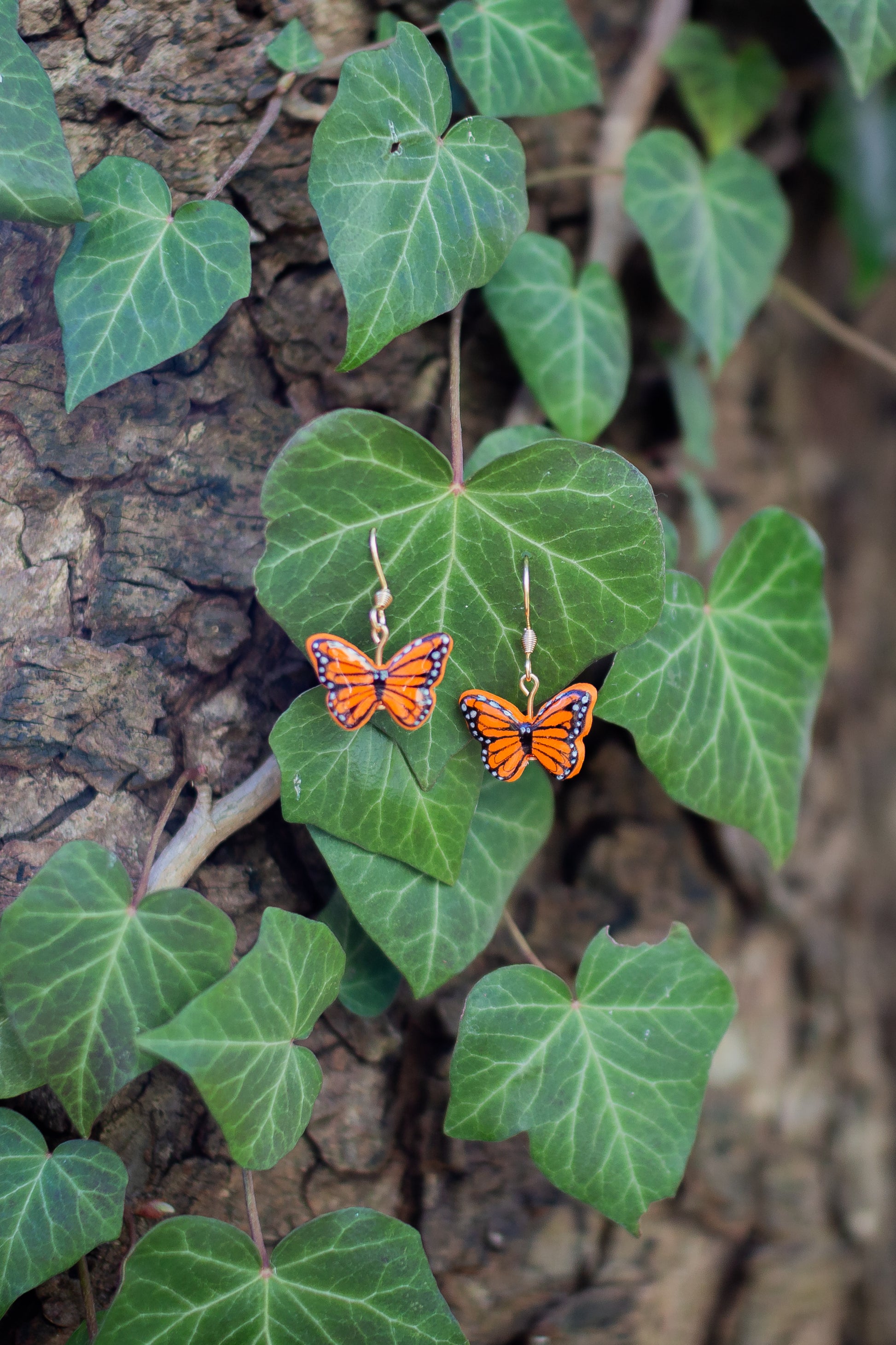 Monarchfalter Ohrringe