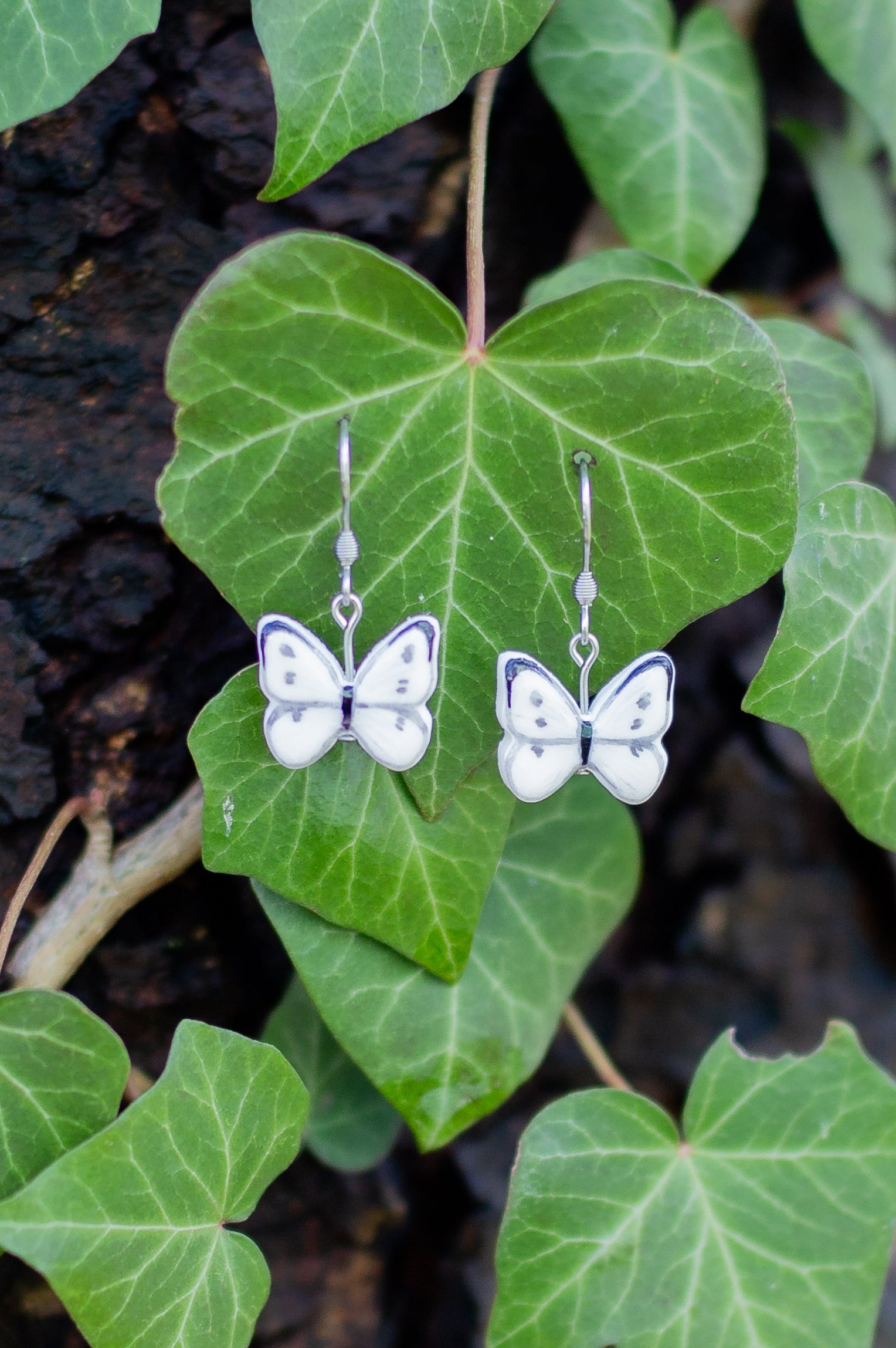 Kohlweissling Ohrringe