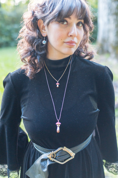 Amanita Muscaria Cord Necklace