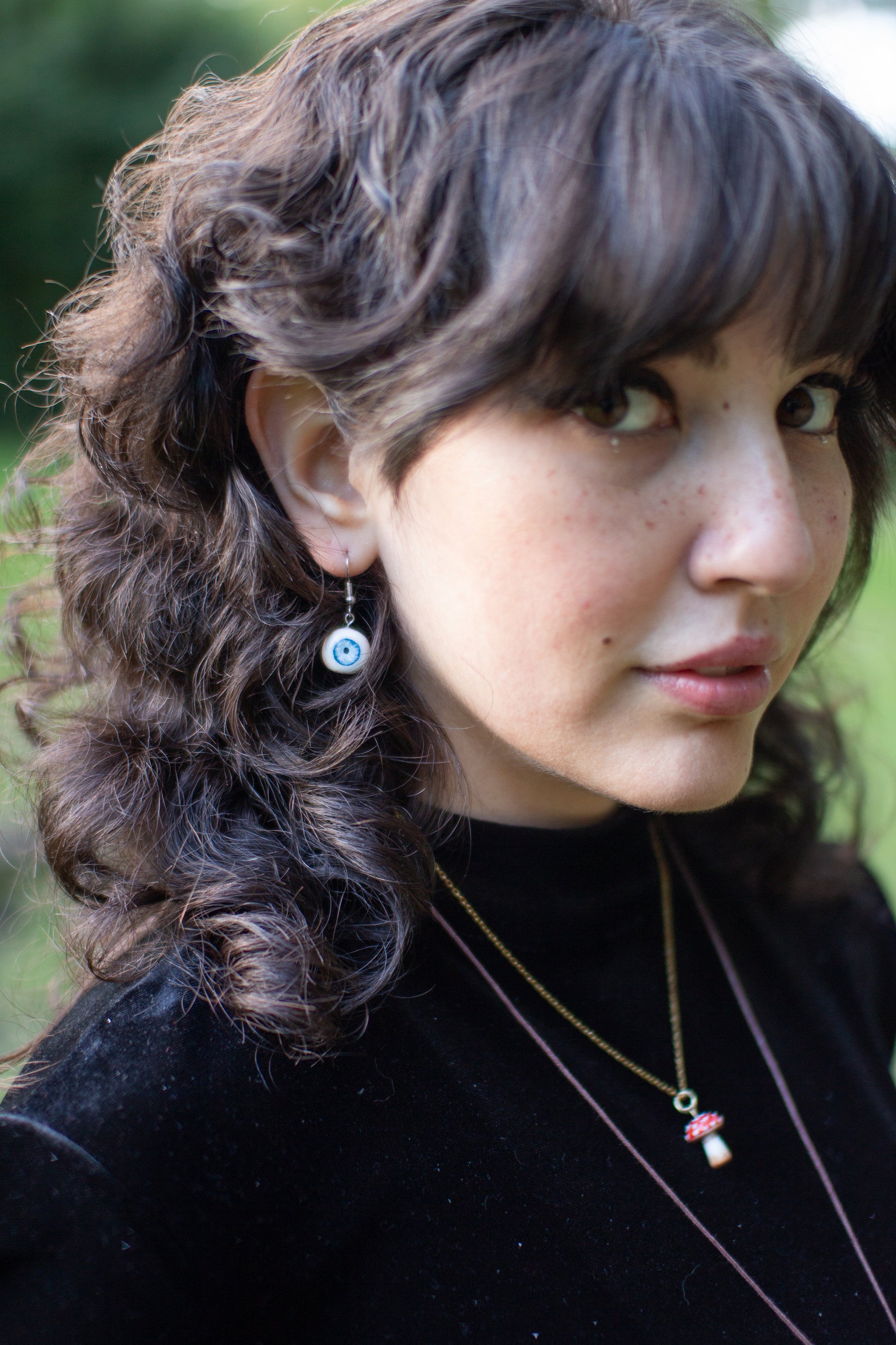 Eyeball Earrings (Blue)