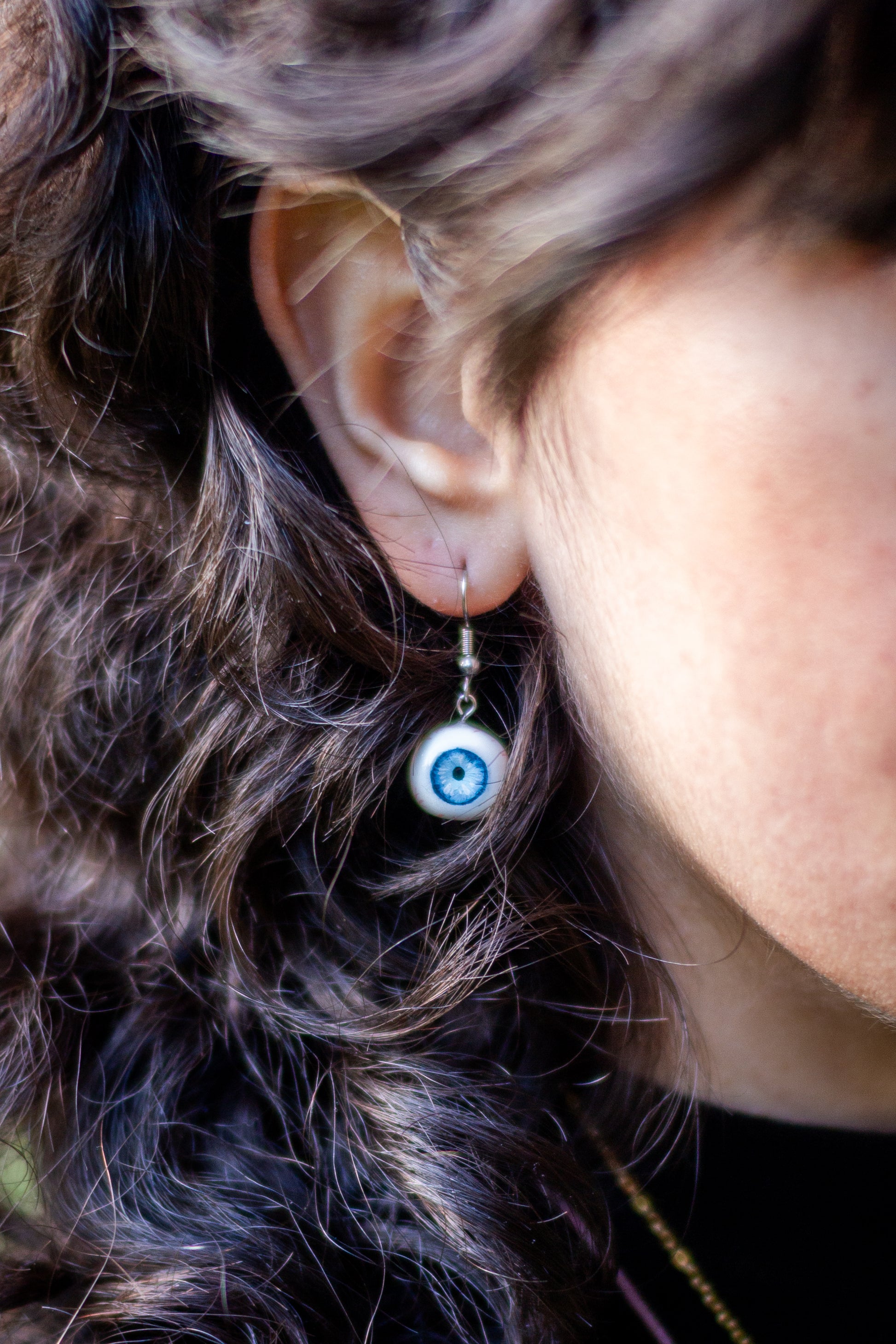 Eyeball Earrings (Blue)