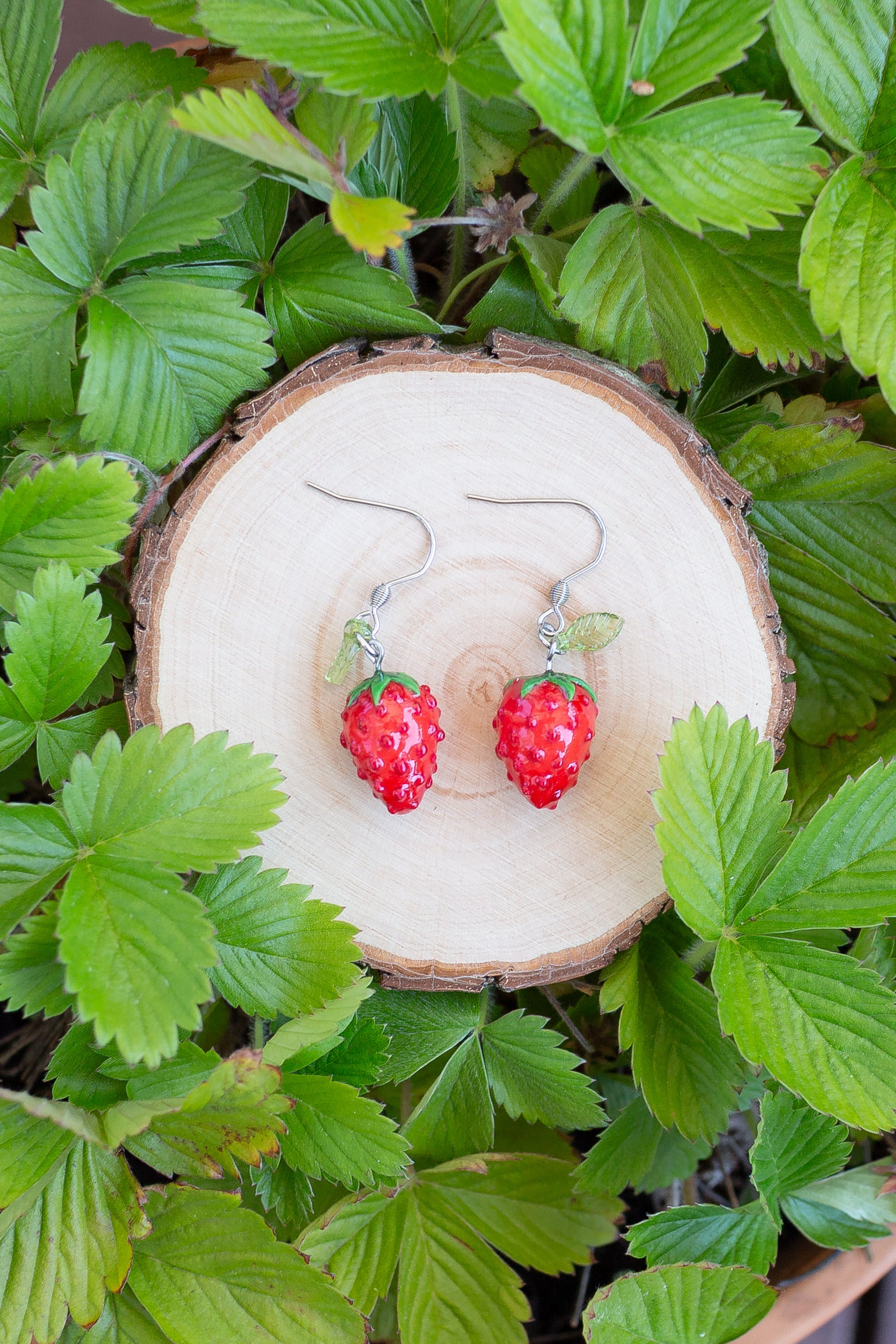 Wild Strawberry Earrings