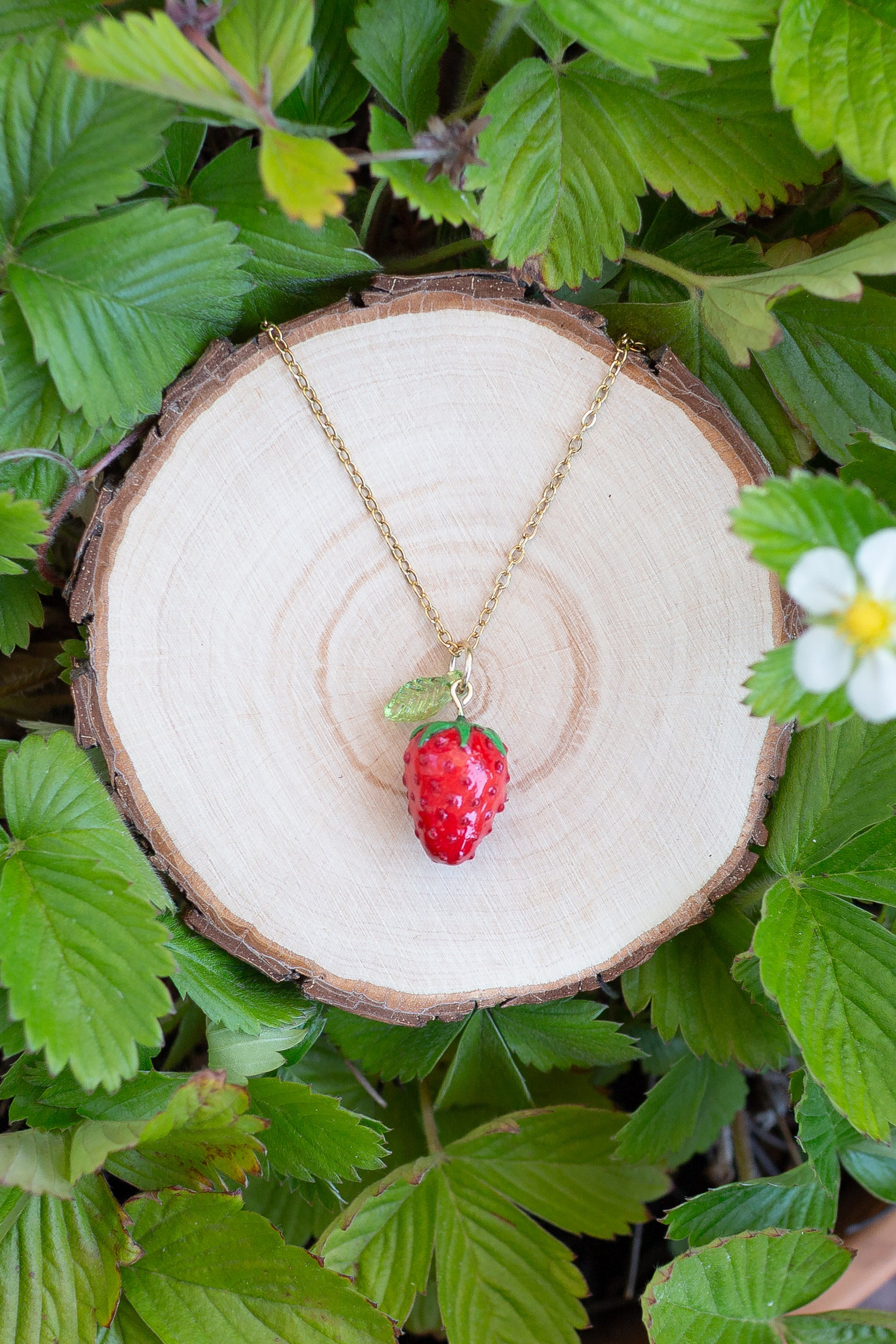 Wild Strawberry Necklace