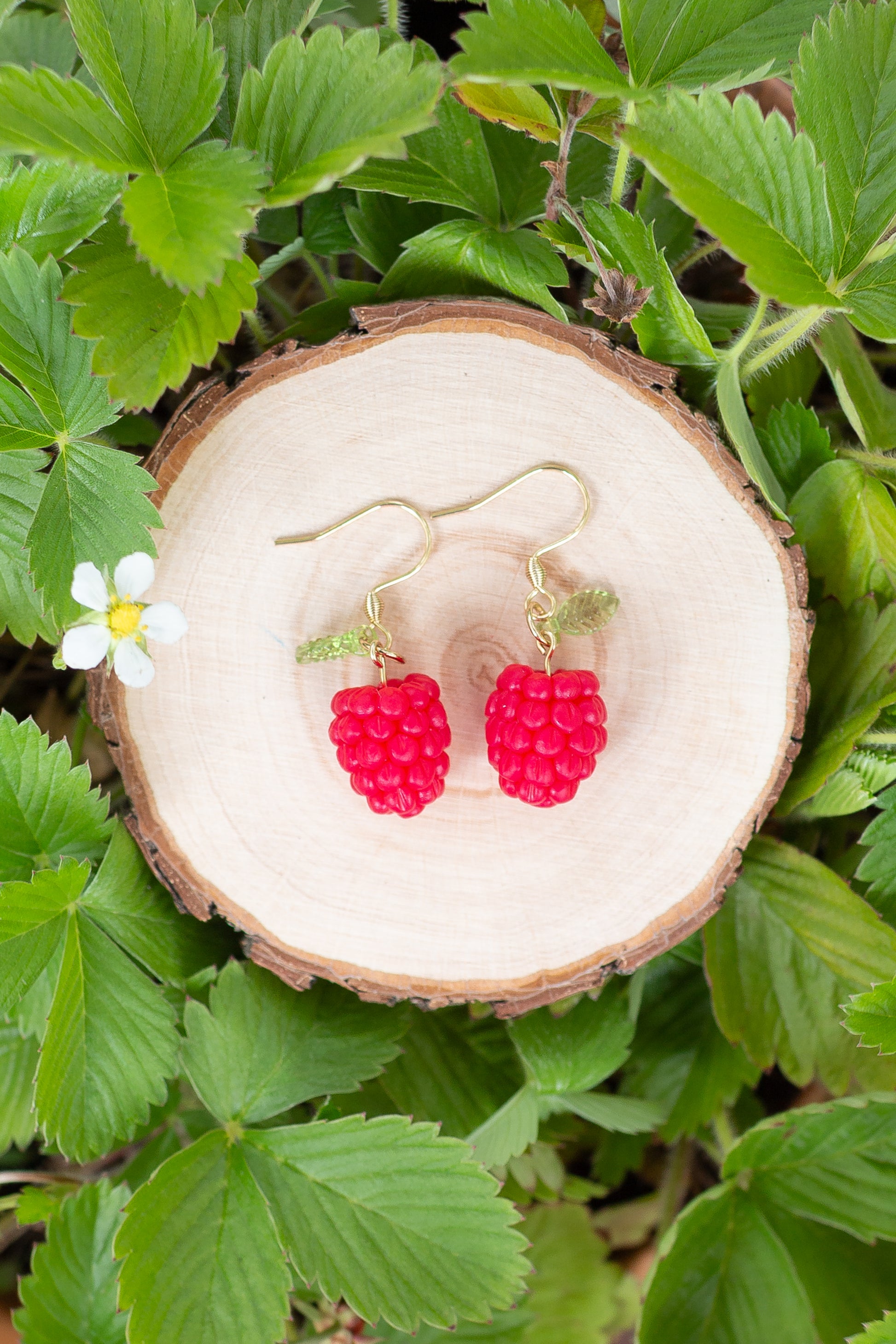 Raspberry Earrings