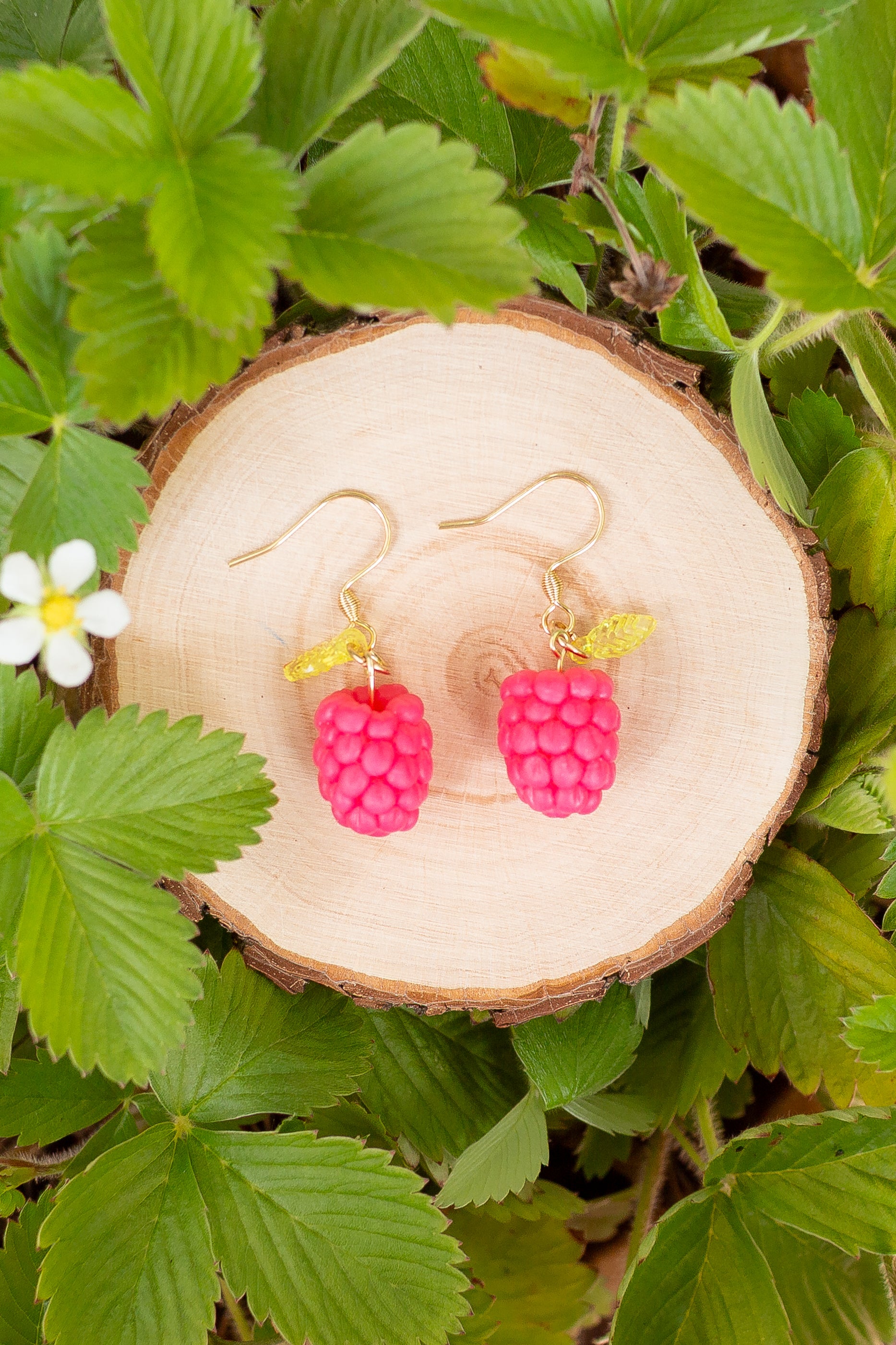 Raspberry Earrings