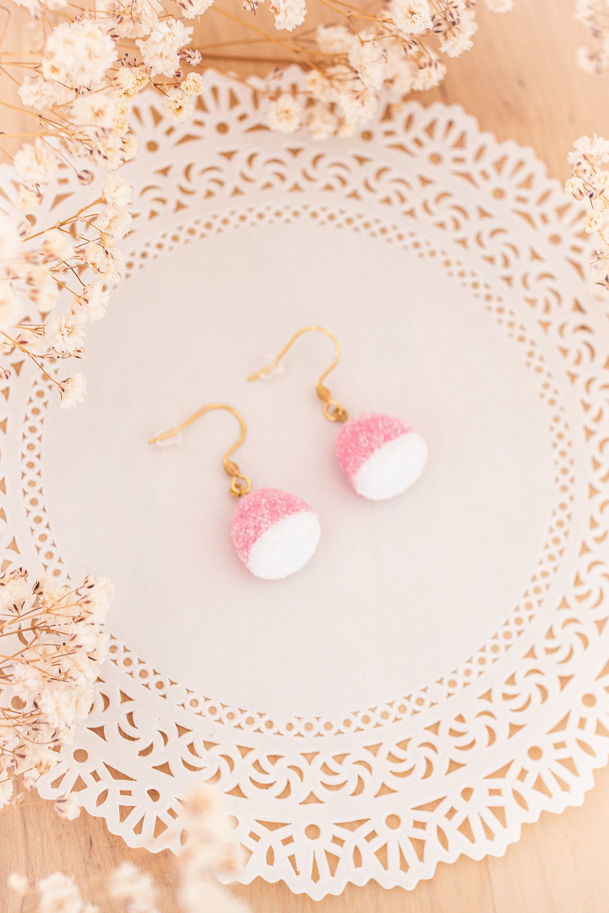 Strawberry Kiss Gummy Earrings