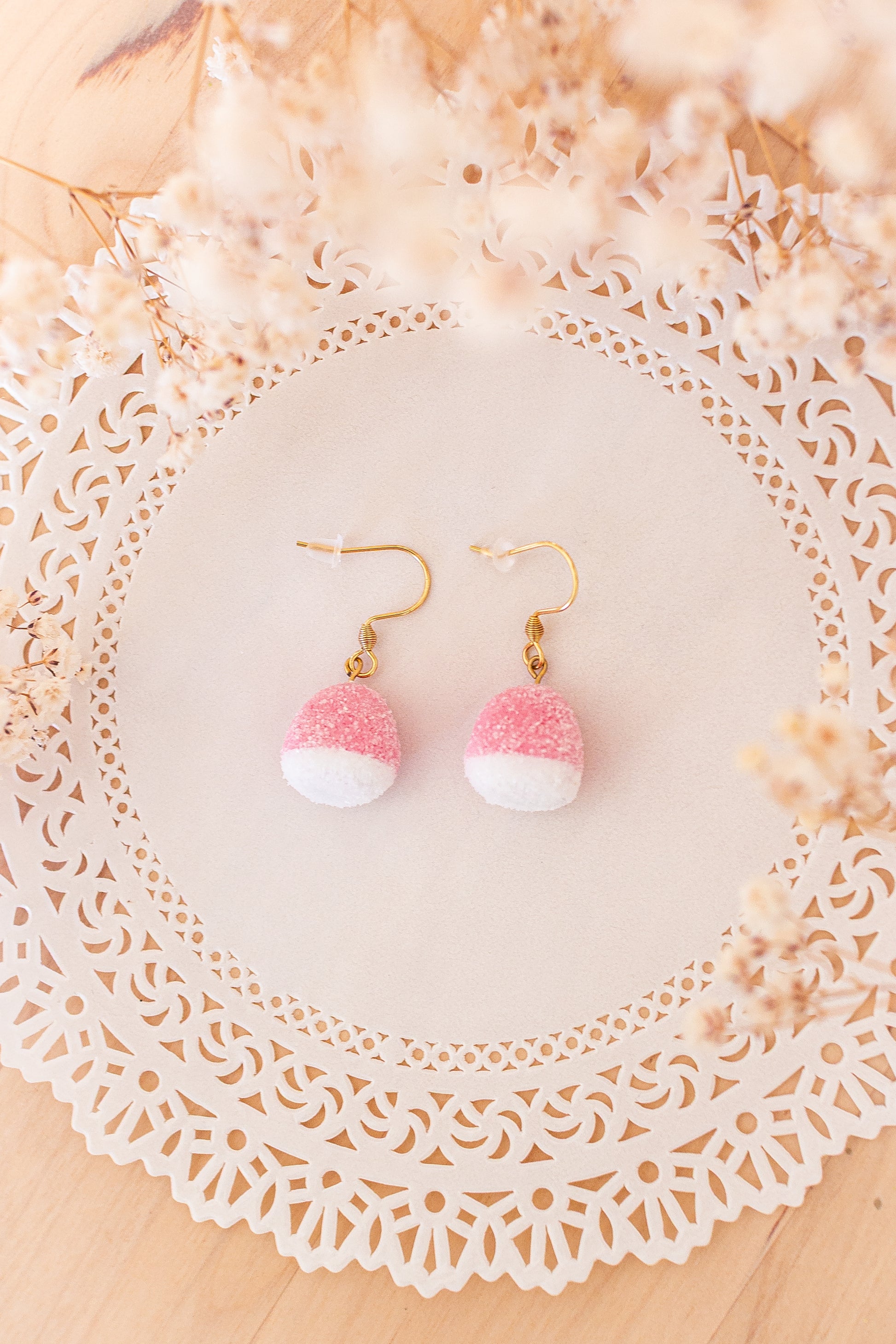 Strawberry Kiss Gummy Earrings