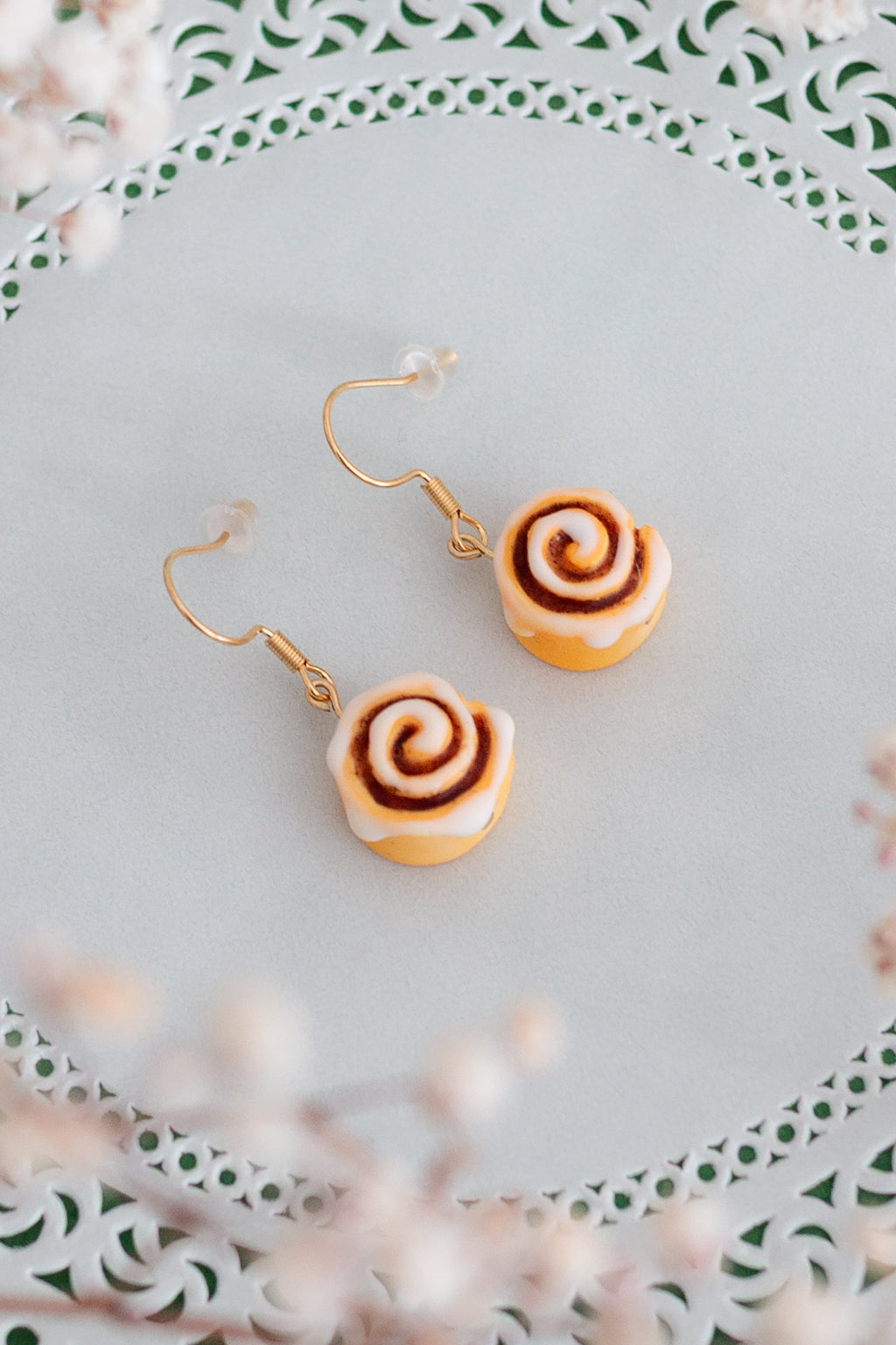 Cinnamon Roll Earrings