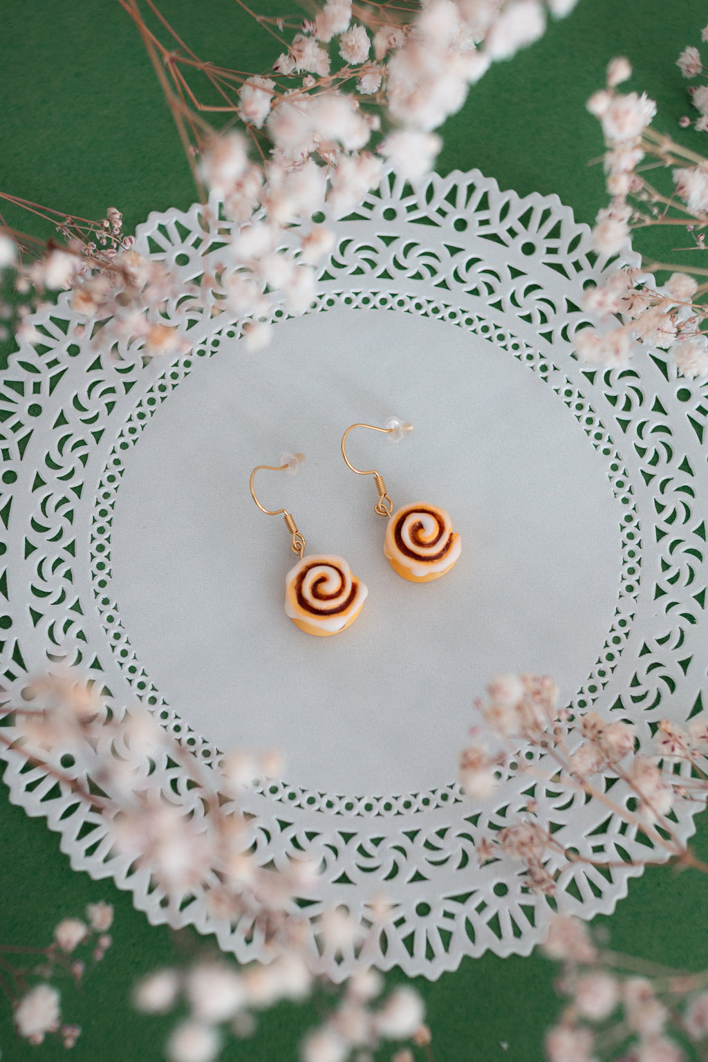 Cinnamon Roll Earrings