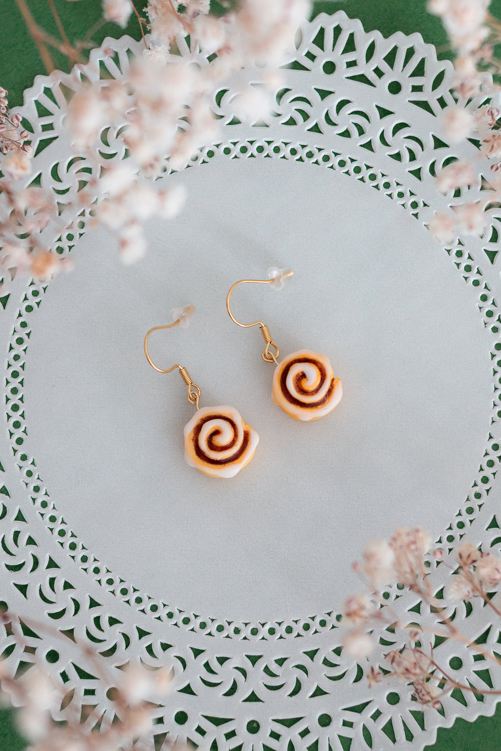 Cinnamon Roll Earrings
