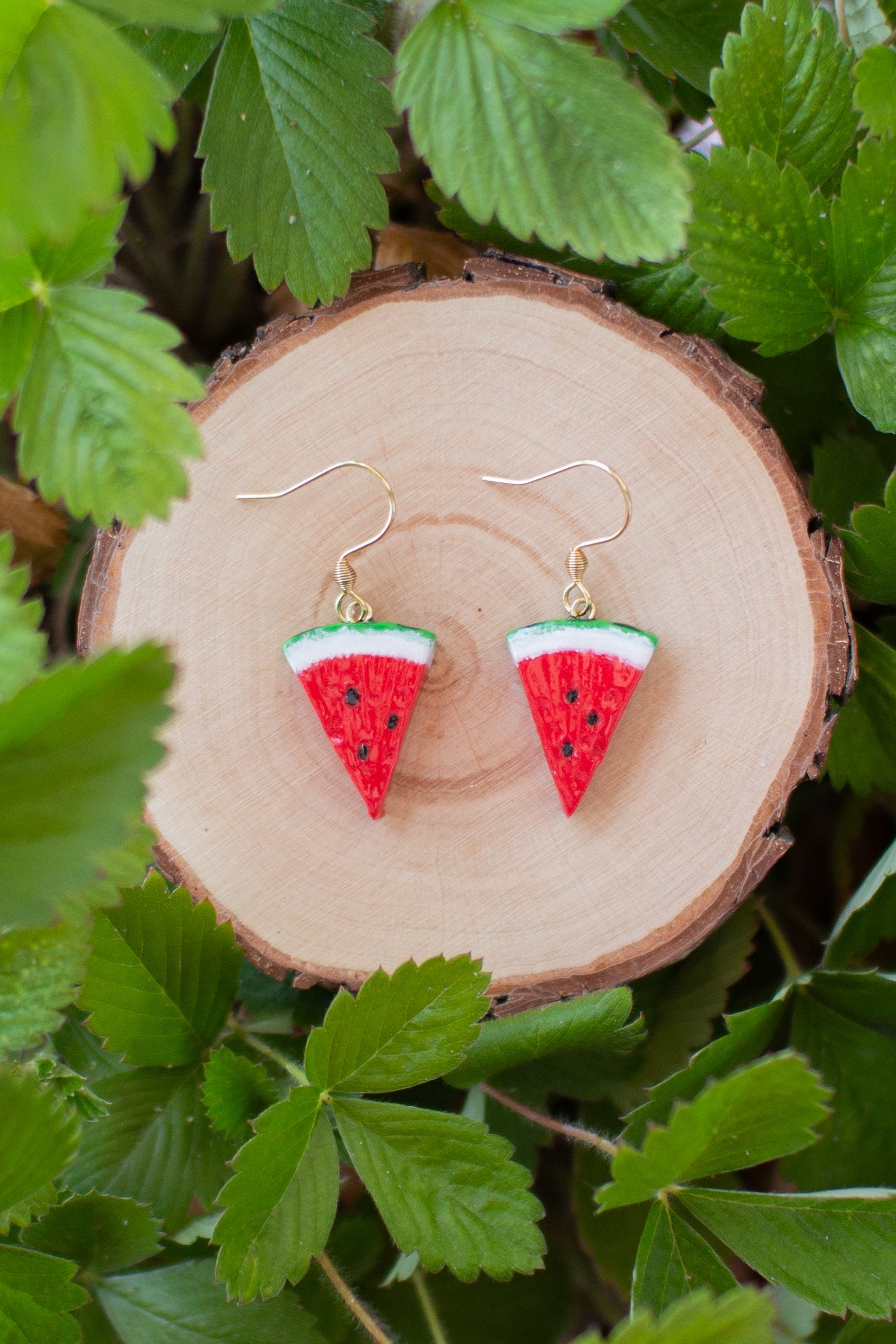 Watermelon Slice Earrings