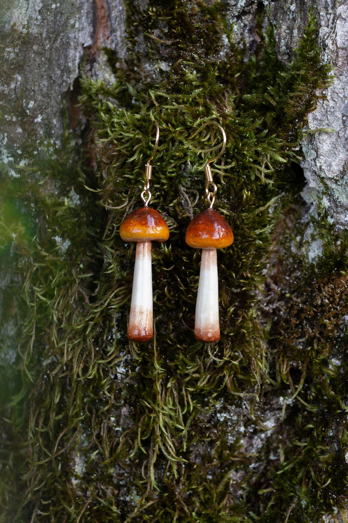 Magic Mushroom Earings (Psilocybe Semilanceata)