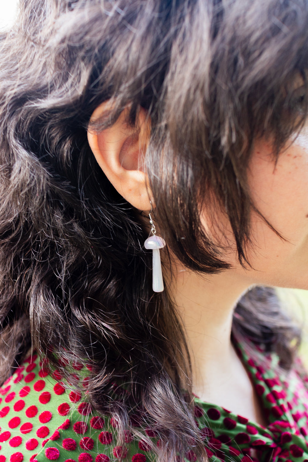 Fairy Mushroom Earrings (Silver)