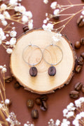 Coffee Bean Earring Hoops