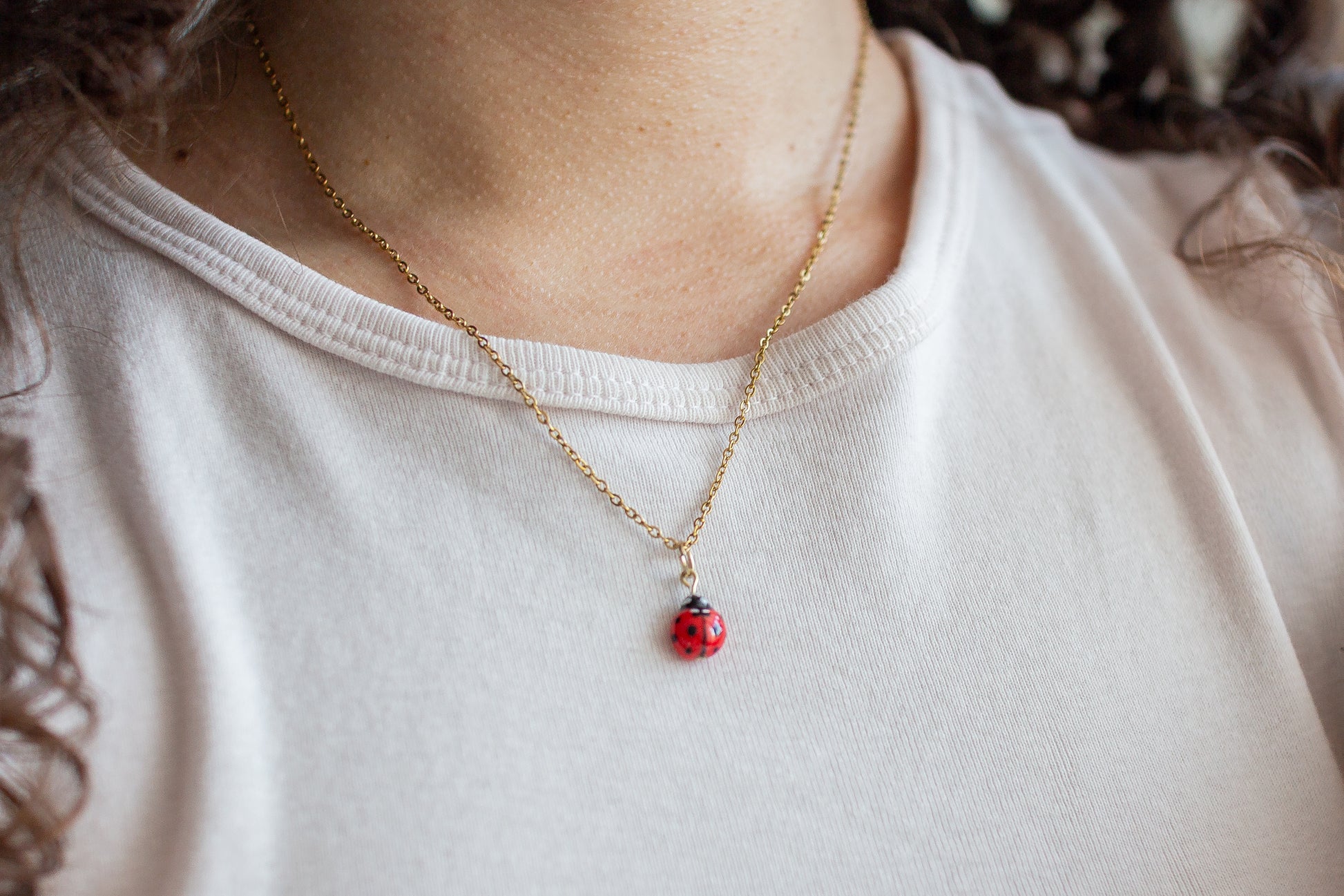 Ladybug Necklace