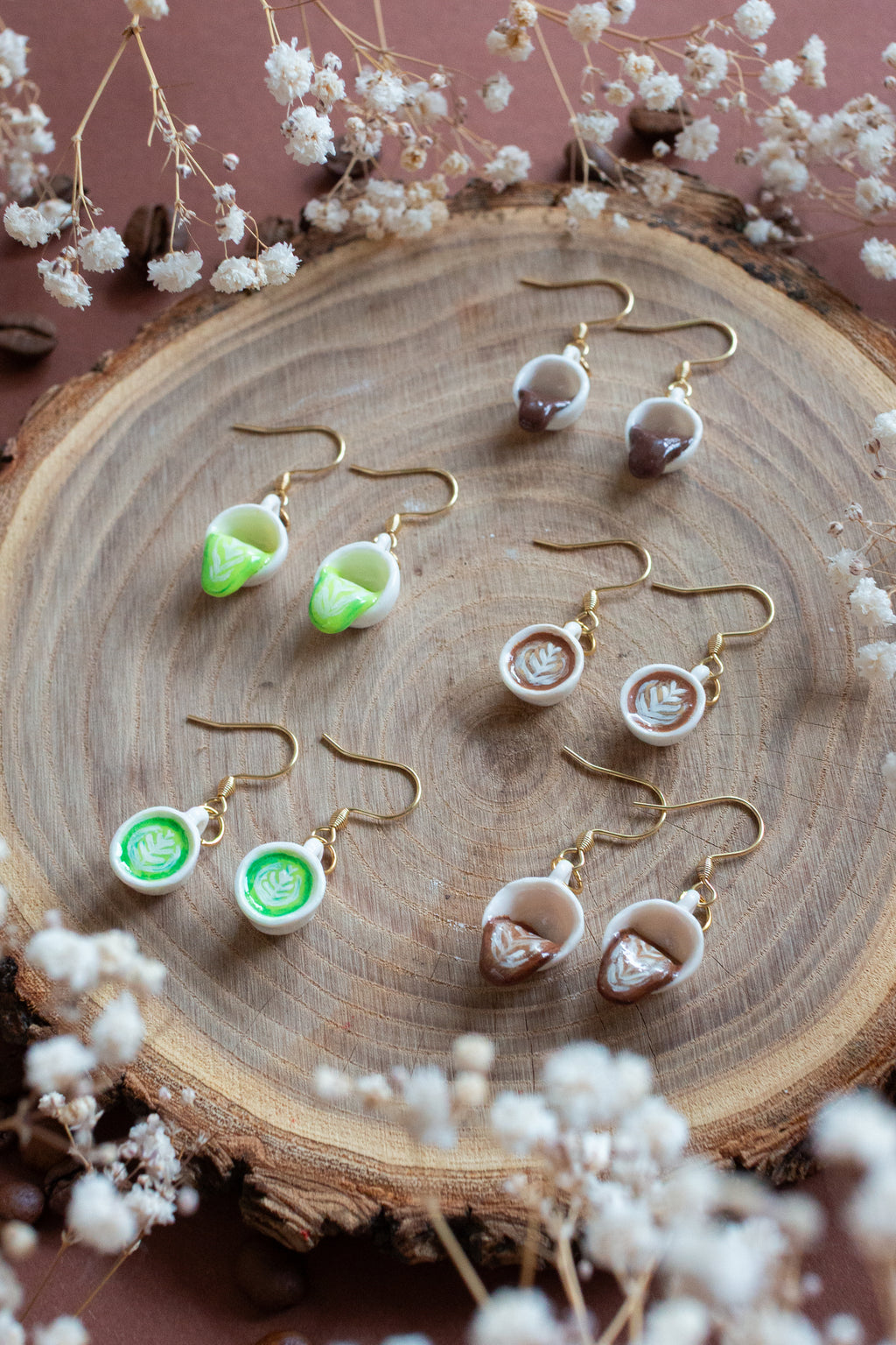 Matcha Latte Earrings