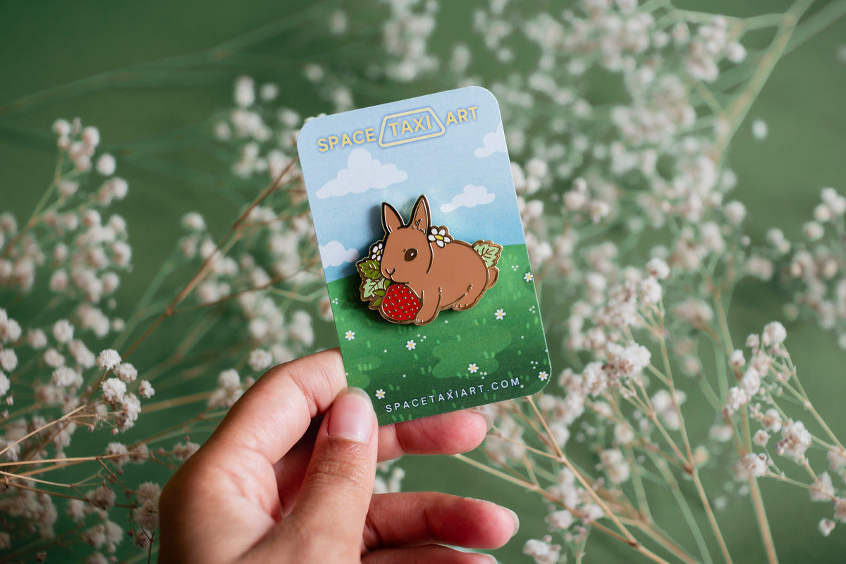 Baby Bunny Hard Enamel Pin 🐰