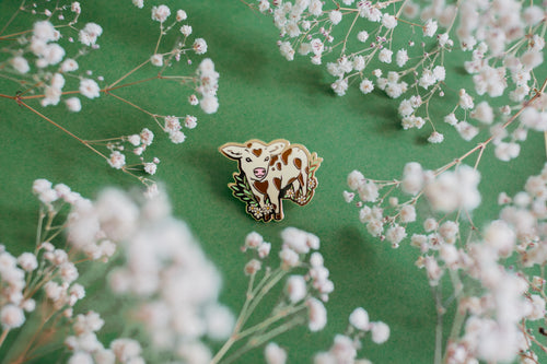 Baby Cow Hard Enamel Pin 🐄