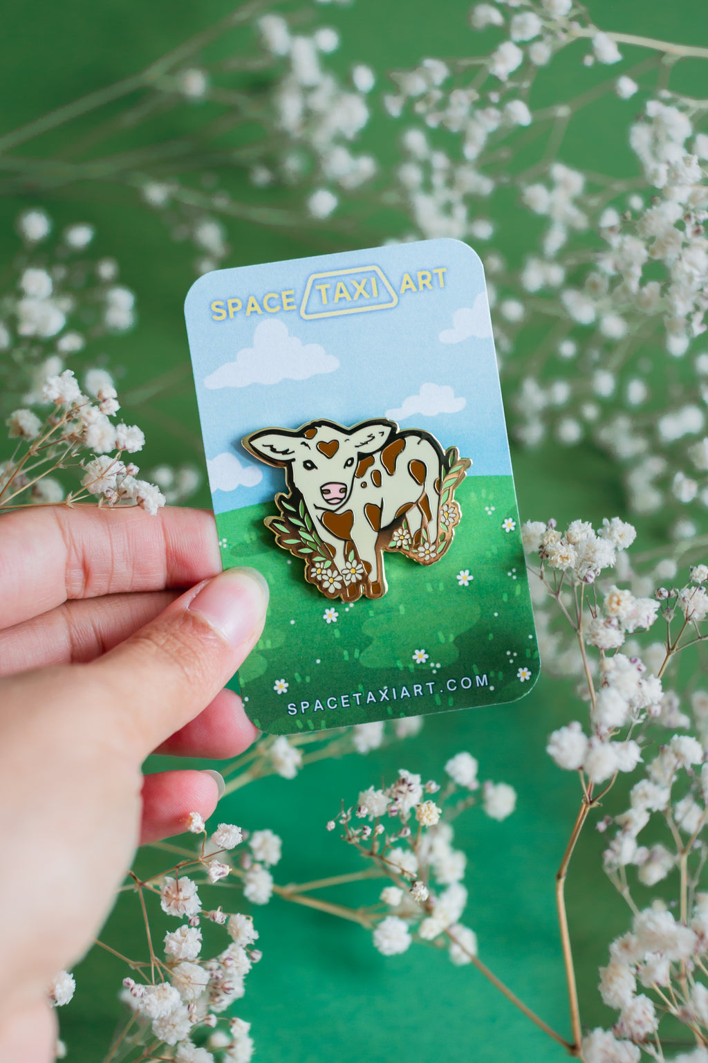 Baby Cow Hard Enamel Pin 🐄