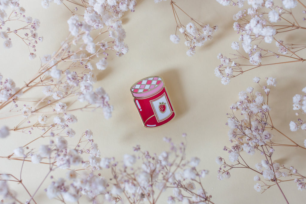 Strawberry Jam Hard Enamel Pin 🍓