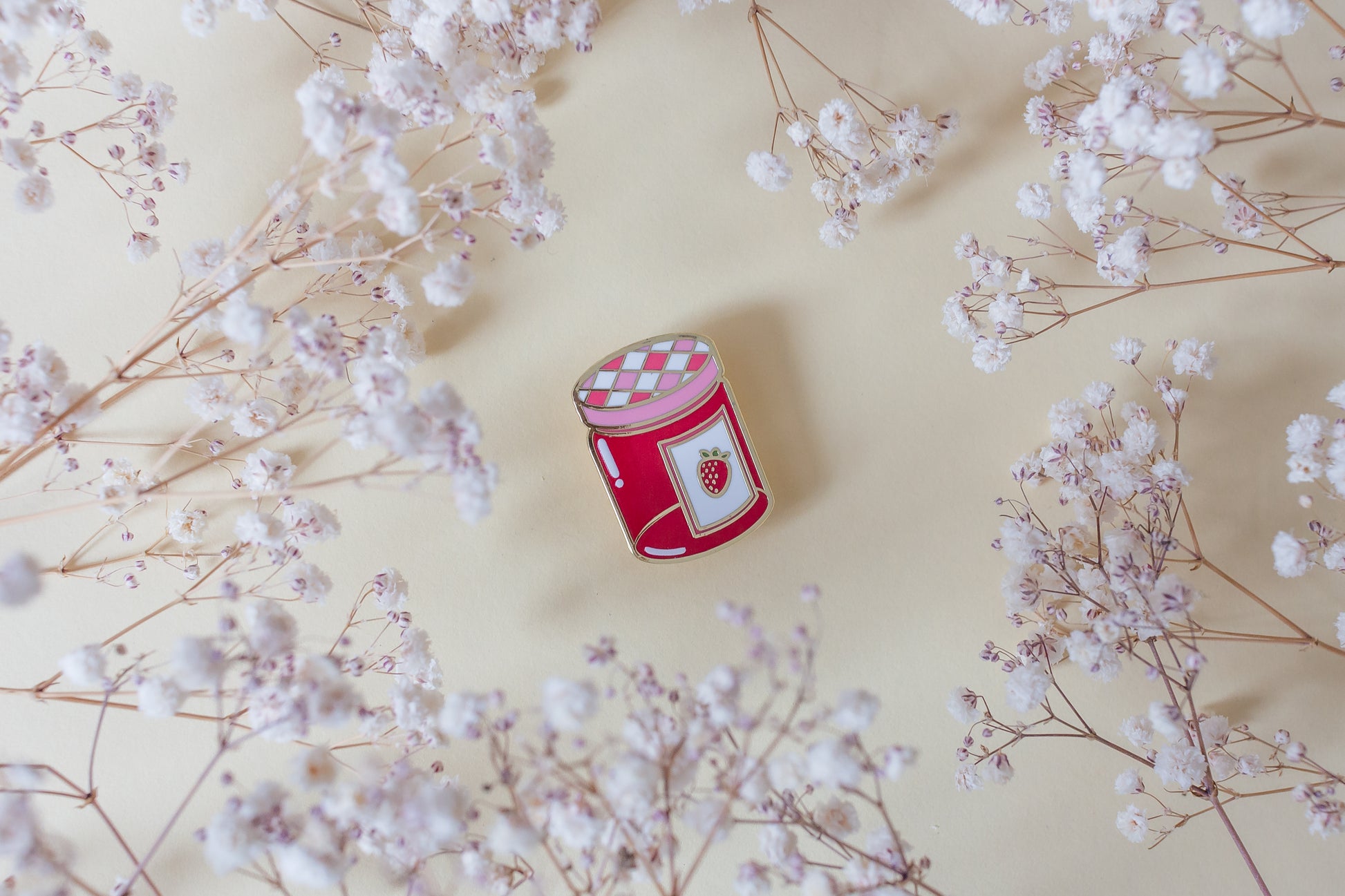 Strawberry Jam Hard Enamel Pin 🍓