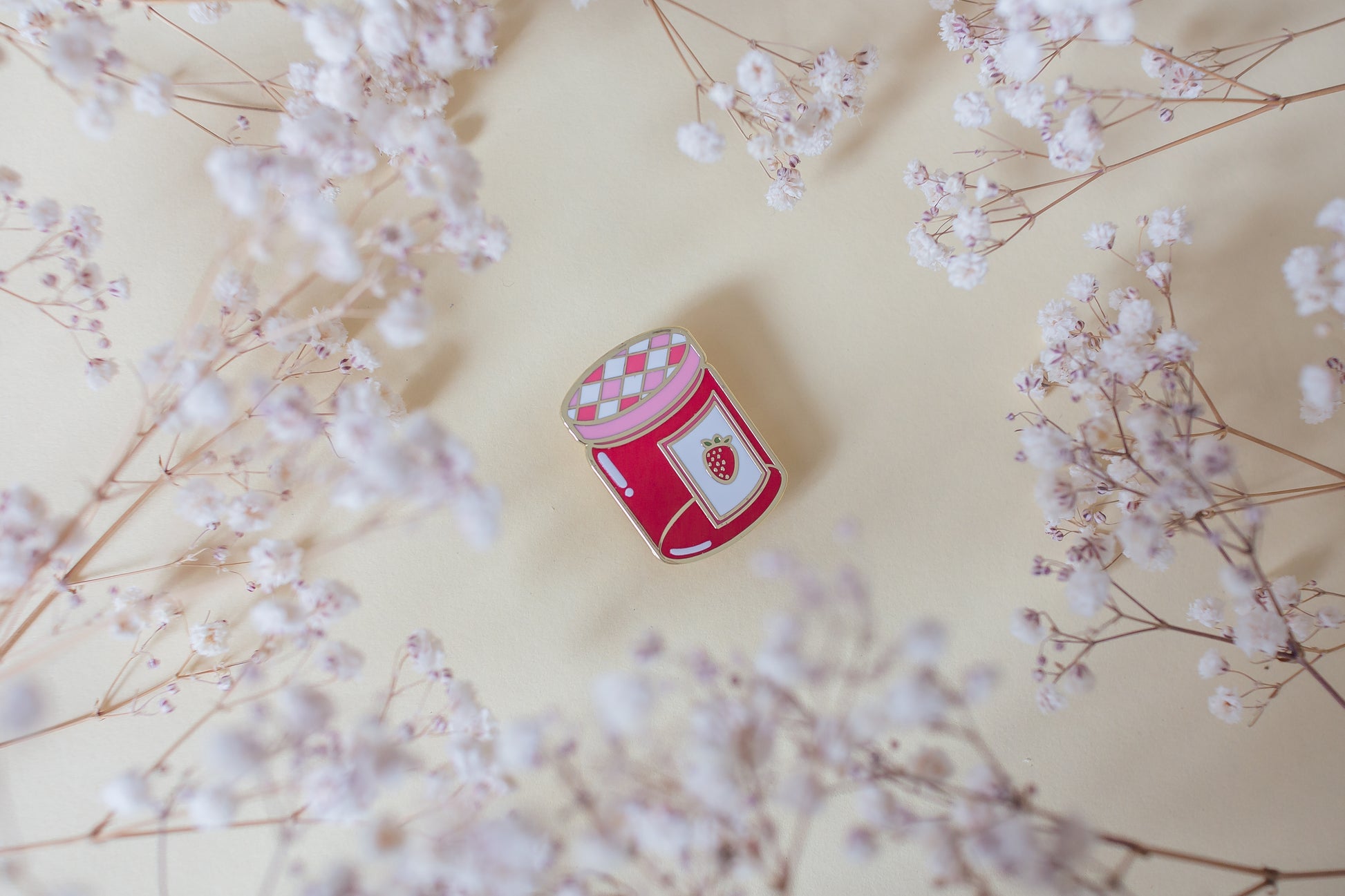 Strawberry Jam Hard Enamel Pin 🍓