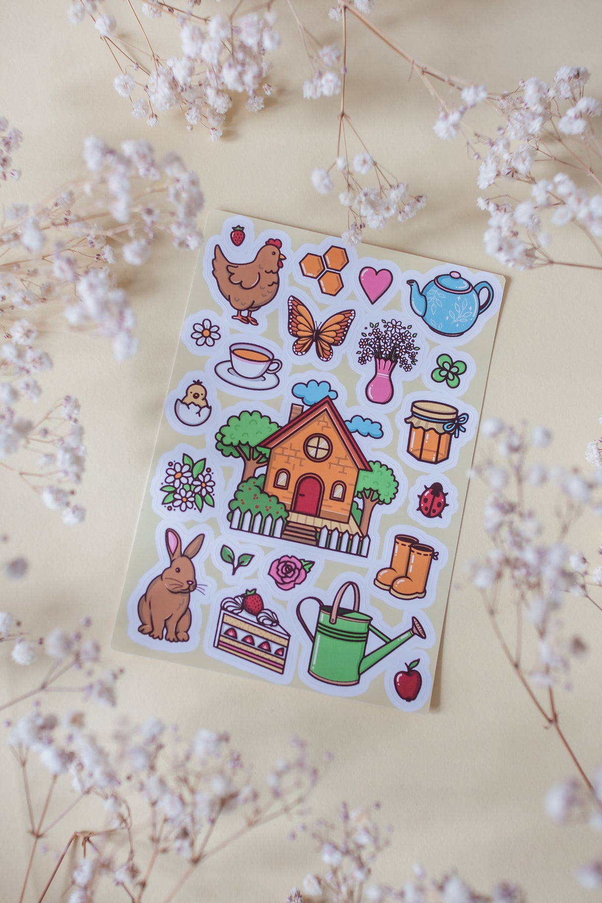 Cottacore Sticker Sheet 💐