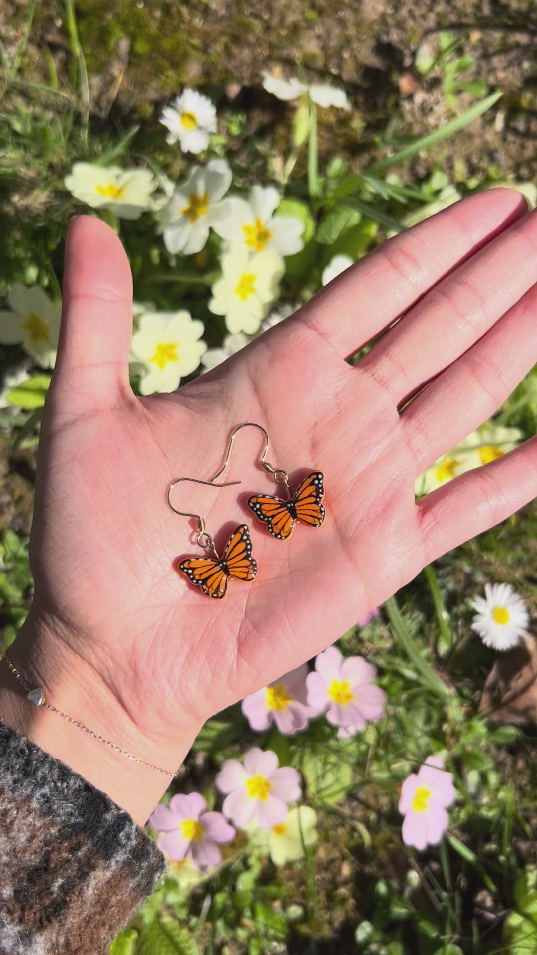 Monarchfalter Ohrringe