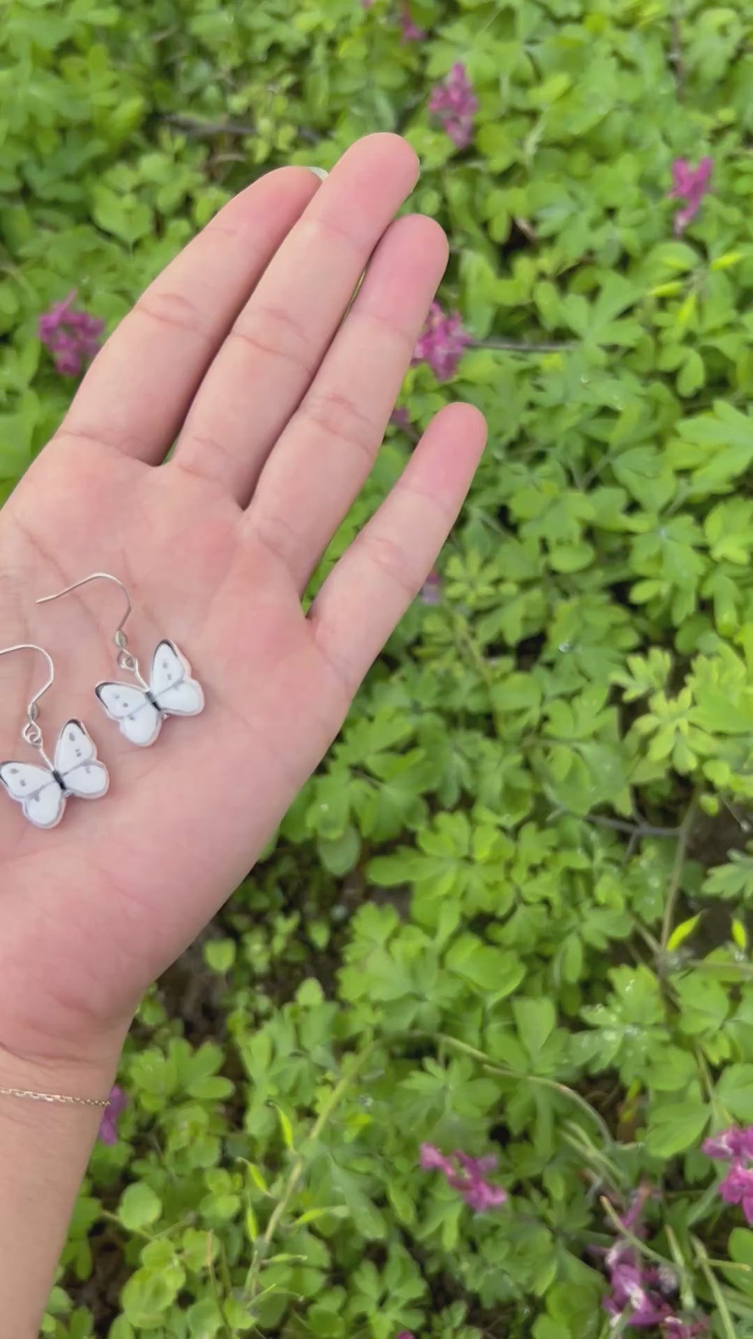 Kohlweissling Ohrringe