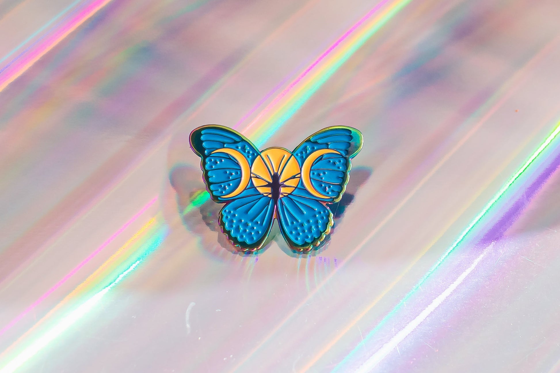 Moon Butterfly Soft Enamel Pin